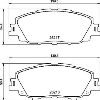 Колодки гальмівні дискові (комплект 4 шт) BREMBO P83175