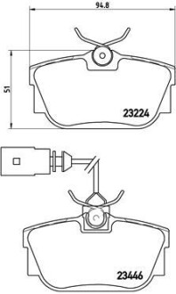 Гальмівні колодки дискові BREMBO P85 046