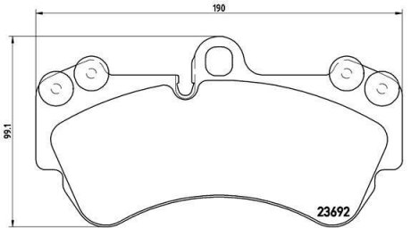 Колодки тормозные BREMBO P85 069