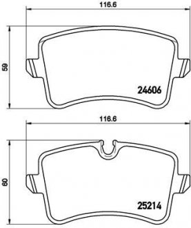 Гальмівні колодки дискові BREMBO P85 119