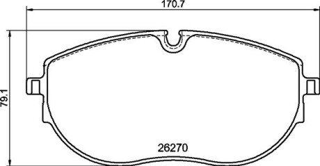 Гальмівні колодки дискові BREMBO P85 188