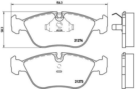 Гальмівні колодки дискові BREMBO P86 013