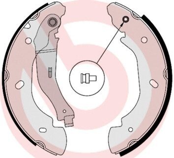 Гальмівні колодки барабанні BREMBO S24 538