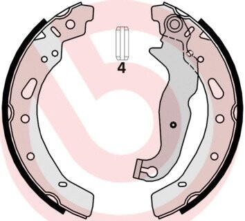 Гальмівні колодки барабані BREMBO S24540