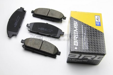 Гальмівні колодки перед. Nissan X-Trail 01-13/Pathfinder 97-04 (sumitomo) (159x56x16,4) BREMSI BP2968 (фото 1)