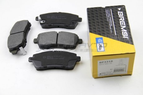 Гальмівні колодки перед. Ford Fiesta VI 08- (TRW) BREMSI BP3316