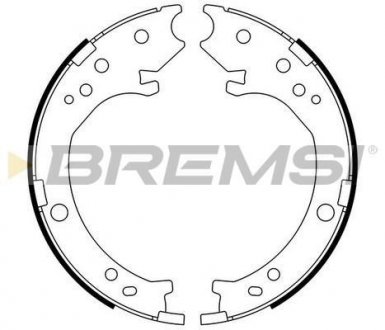 Гальмівні колодки зад. golf i/ii/passat/polo/audi 80 >01 BREMSI GF0716