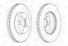 Диск гальмівний передній (кратно 2) MB V-Class (W447) (14-), Viano (W639) (03-) CHAMPION 562392CH (фото 2)