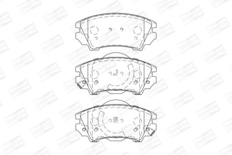 Колодки тормозные дисковые передние Opel/ Vauxhall Insignia (08-) CHAMPION 573270CH