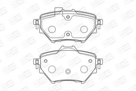 Колодки тормозные дисковые CITRON BERLINGO (ER_, EC_) 18- CHAMPION 573605CH