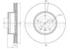 Гальмівний диск перед. E60/E61/E63/E64 (03-10) CIFAM 800-805C (фото 1)