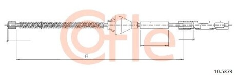 Трос ручника COFLE 10.5373