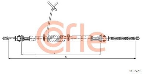 Трос ручника COFLE 11.5579