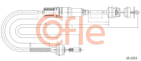 Трос зчеплення COFLE 15.1211