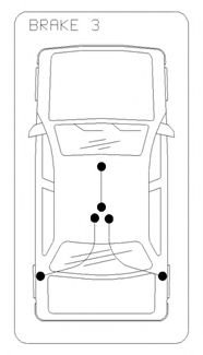 Трос ручного гальма зад. Л Hyundai Santa Fe II (CM) 2005/10- COFLE 17.2568 (фото 1)