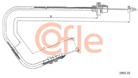 Трос газа Fiat Panda 86-03 COFLE 1903.10