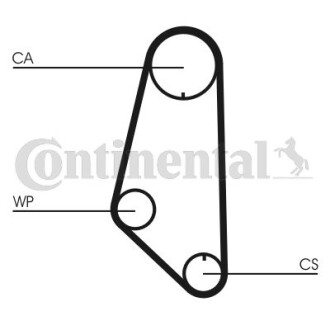 Комплект ремня грм + Помпа Contitech CT732WP1