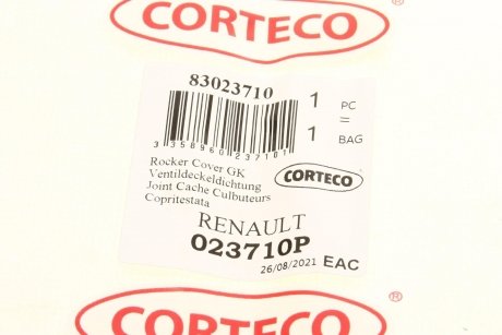 Прокладка кришки клапанів Renault Trafic/Opel Viva CORTECO 023710P