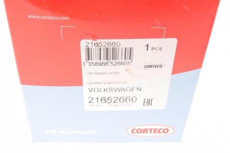 Подушка коробки перемикання передач CORTECO 21652660