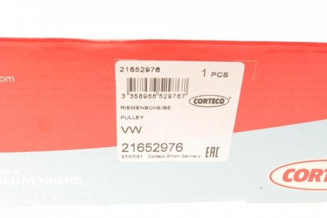 Шків колінчастого валу CORTECO 21652976
