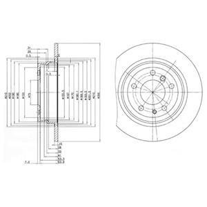 Гальмівний диск Delphi BG2431