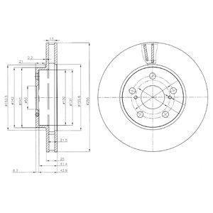 Гальмівний диск Delphi BG3850