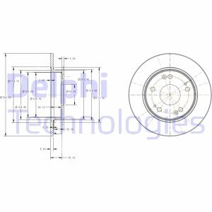 Гальмівний диск Delphi BG4118C