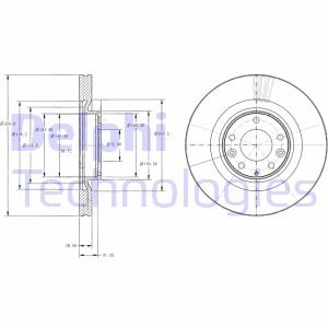 Гальмівний диск Delphi BG9104