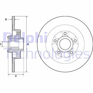 Диск гальмівний Delphi BG9138RS