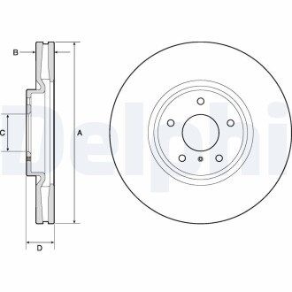 Диск гальмівний Delphi BG9152