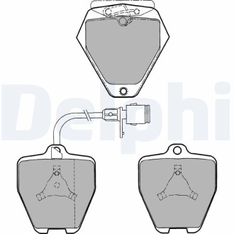 Комплект гальмівних колодок з 4 шт. дисків Delphi LP1024