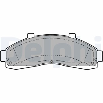 Гальмівні колодки, дискові Delphi LP1625 (фото 1)