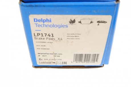 Комплект гальмівних колодок з 4 шт. дисків Delphi LP1741