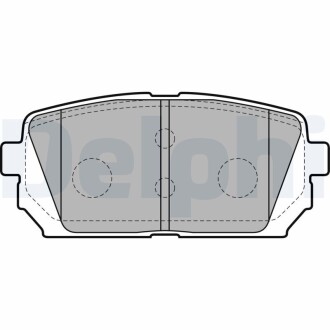 Гальмівні колодки, дискові Delphi LP2051