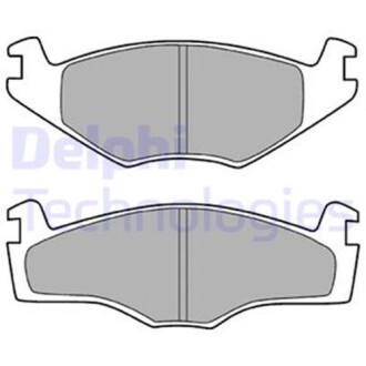 Гальмівні колодки дискові SEAT/VW Cordoba/Ibiza/Golf/Jetta/Passat "F "83-02 Delphi LP420