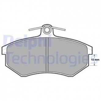 Гальмівні колодки дискові AUDI/VW A3/S3/TT/Bora/Golf IV/Sharan "95>> Delphi LP429