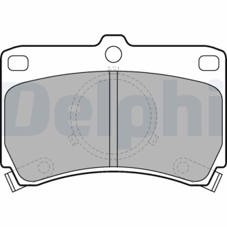 Комплект гальмівних колодок з 4 шт. дисків Delphi LP531