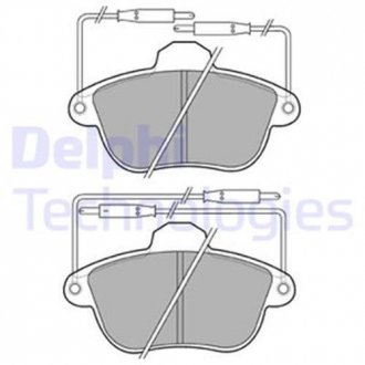Комплект гальмівних колодок з 4 шт. дисків Delphi LP741 (фото 1)