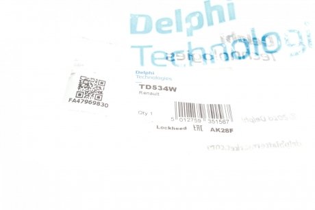 Сайлентблок переднього важеля Delphi TD534W