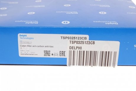 Фільтр салону антибактеріальний Delphi TSP0325123CB