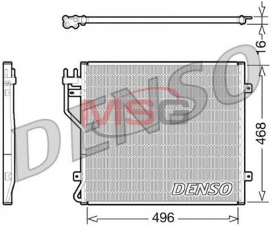 Радіатор кондиціонера DENSO DCN06010