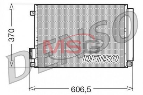 Конденсатор кондицiонера FIAT/FORD 500/Ka "09,1,4 "07>> DENSO DCN09045