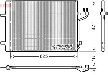 Конденсер кондиціонера DENSO DCN10047