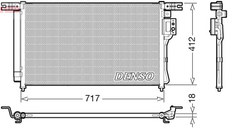 Конденсер кондиціонера DENSO DCN41008