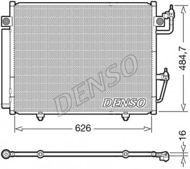 Радиатор кондиционера MITSUBISHI Pajero IV 07- DENSO DCN45009