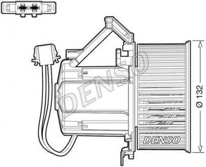 Вентилятор обігрівача AUDI A4/A5/Q5 "1,8-4,2 "07-17 DENSO DEA02009