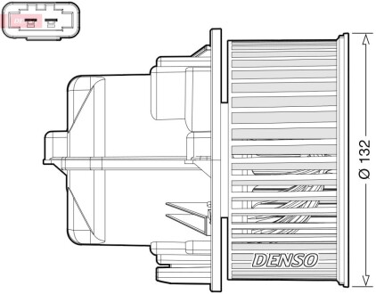 Вентилятор салону LAND ROVER / VOLVO Range Rover Evoque / XC60 2011 - DENSO DEA33002