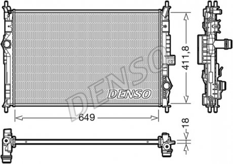 Радіатор охолоджування DENSO DRM21103 (фото 1)