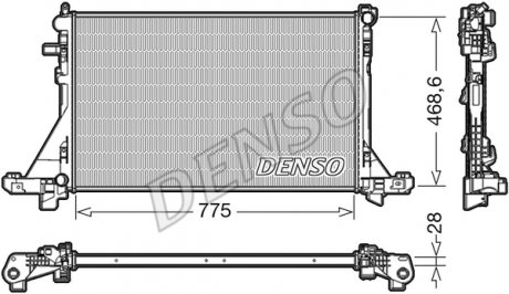 Радiатор Master / Movano / NV400 "10>> DENSO DRM23093 (фото 1)