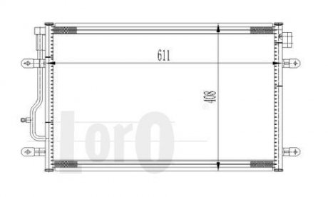 Радіатор кондиціонера A4/A6 Allroad 1.6-4.2 00-09 DEPO 003-016-0012 (фото 1)